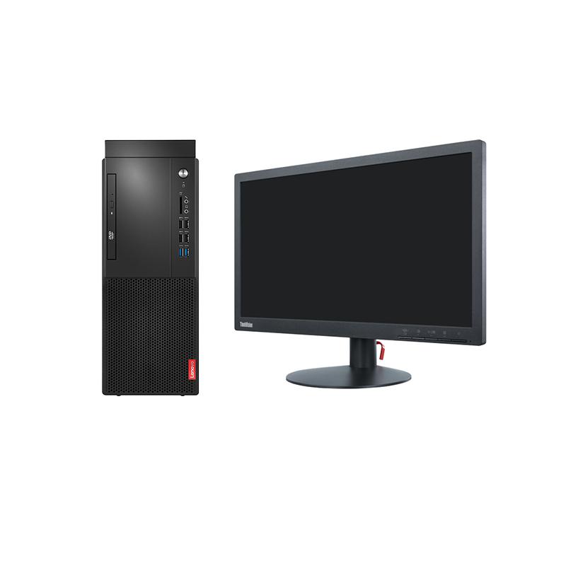 聯想(Lenovo) 啟天M420-D002(C) (i3-8100/4GB/1TB/無光驅/聯想智能云教室/19.5寬屏顯示器）臺式計算機