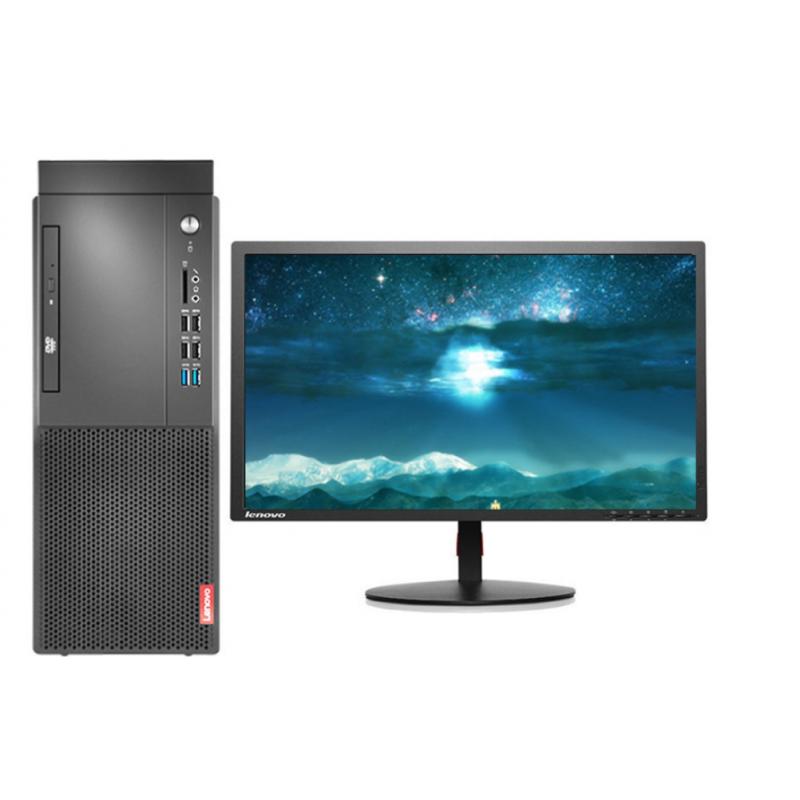 聯想(Lenovo) 啟天 M428-A118 （I3-9100/4GB/128G+1T/無光驅/云教室/三年有有限保修及上門/ WIN10/27寸顯示器）臺式計算機