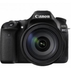 佳能(Canon） EOS-80D 單反套機 18-135mm（64G+相機包） 照相機